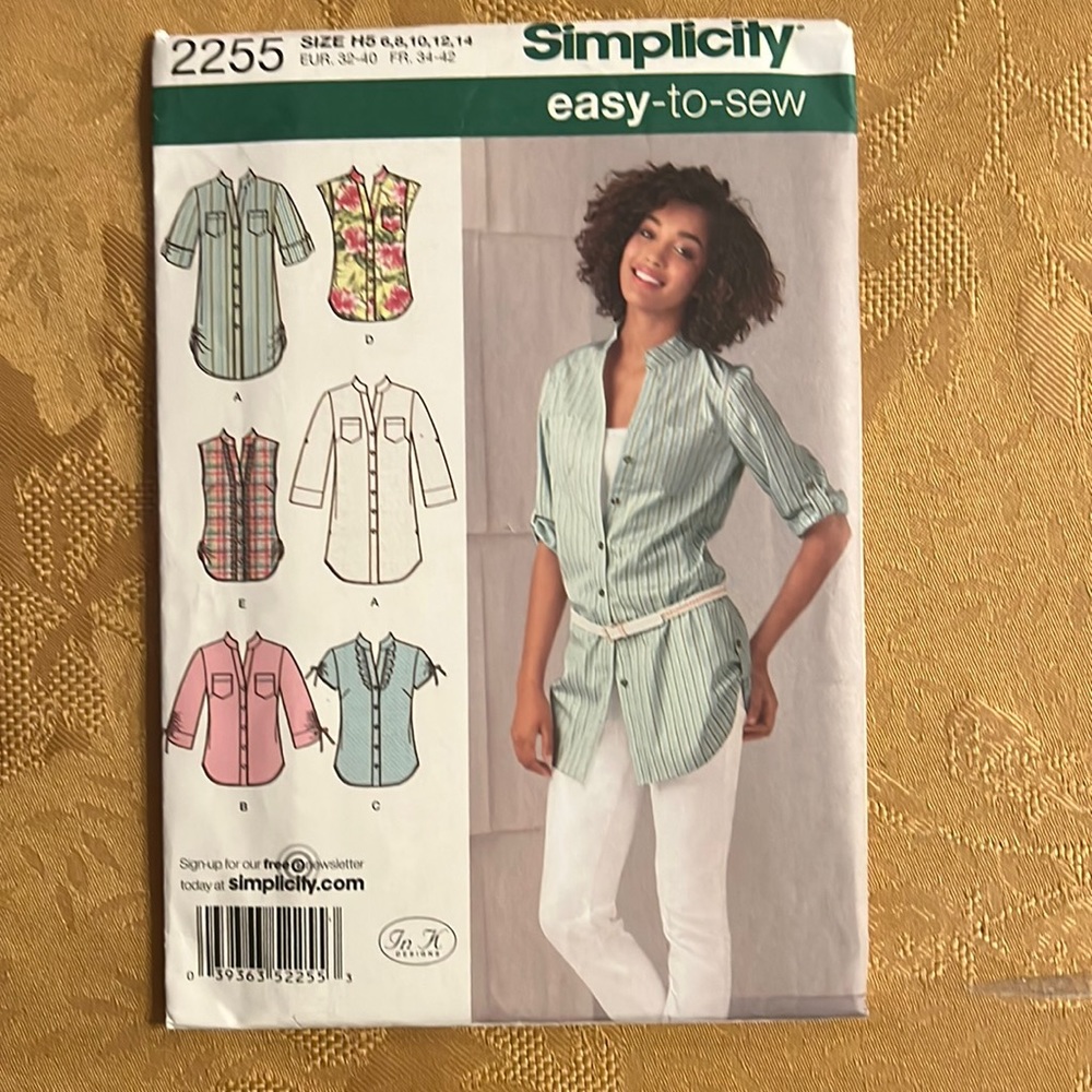 Simplicity easy to sew patterns 2255